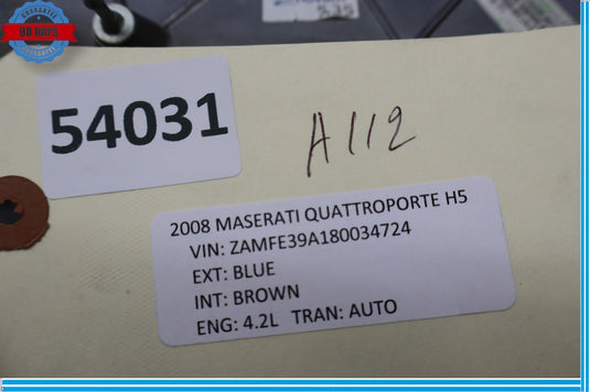 03-13 Maserati Quattroporte M139 Front Right Side Door Panel Trim Panel Oem