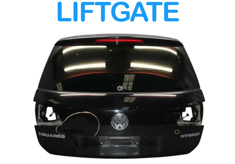 Load image into Gallery viewer, 11-14 Volkswagen Touareg Tailgate Liftgate Shell Assembly Black 7P6827159B Oem
