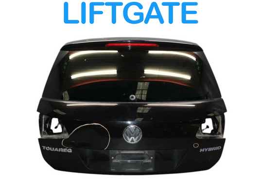 11-14 Volkswagen Touareg Tailgate Liftgate Shell Assembly Black 7P6827159B Oem