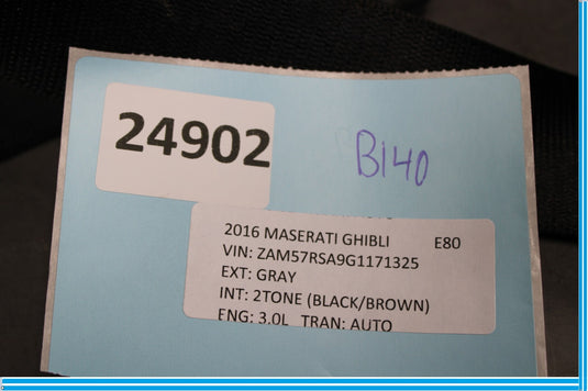 14-17 Maserati Ghibli Rear Left Side Seatbelt Seat Belt Retractor Oem