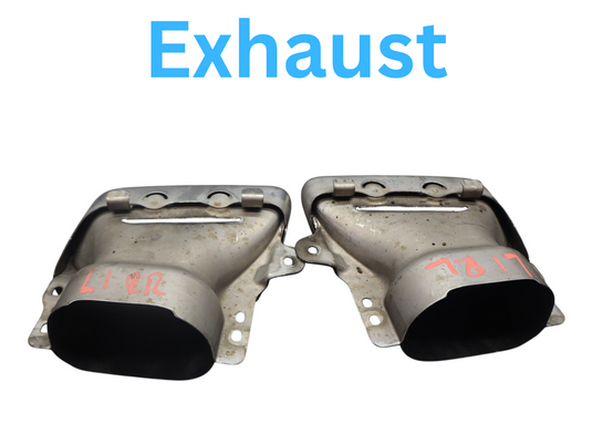 07-19 Mercedes X164 GL450 Rear Left & Right Bumper Exhaust Muffler Tips Oem