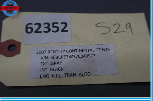 07-11 Bentley Continental GTC Convertible Right Side Interior Door Panel OEM