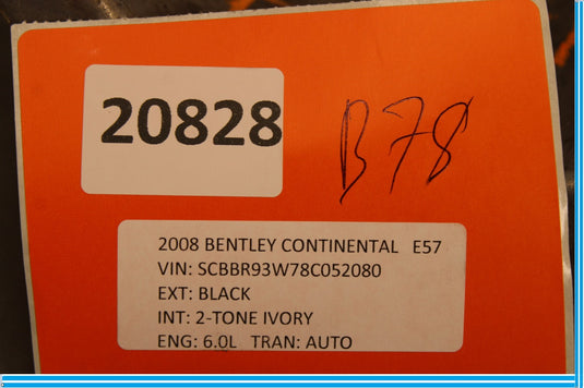 03-18 Bentley Continental Front Right Turbocharger Heat Shield Plate Oem