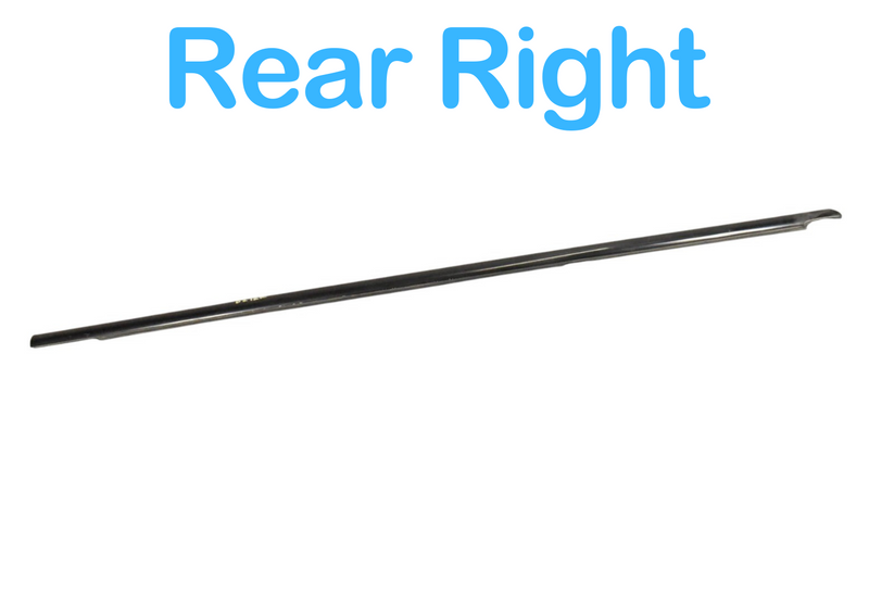Load image into Gallery viewer, 09-15 BMW 750i 750Li Rear Right Door Window Weather Strip Belt Molding Trim Oem
