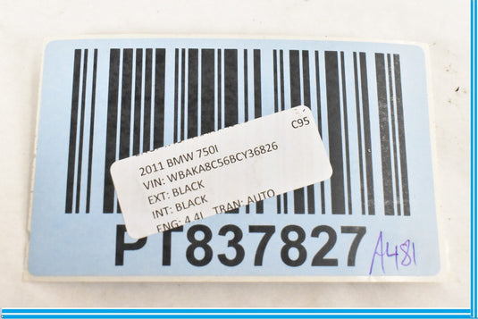 09-19 BMW 750i 750Li F01 F02 F07 F10 Keyless Entry Antenna 65209220832 Oem