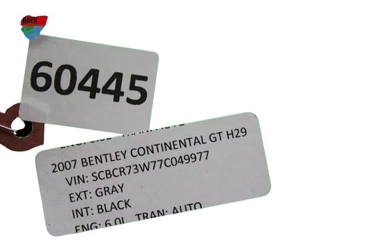 03-09 Bentley Continental GT Right Side Door Shell Frame Panel Gray OEM