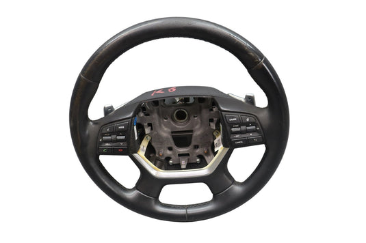 15-20 Hyundai Genesis Front Left Driver Side Steering Wheel Black W/ Paddle Oem