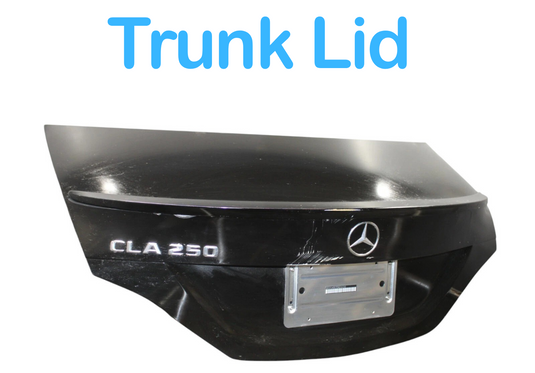 14-19 Mercedes CLA250 Rear Trunk Lid Deck Shell Panel Cover Black 1177500075 OEM