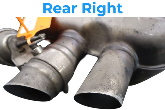 09-12 BMW 750i 750Li F01 F02 Rear Right Passenger Exhaust Muffler Silencer Oem