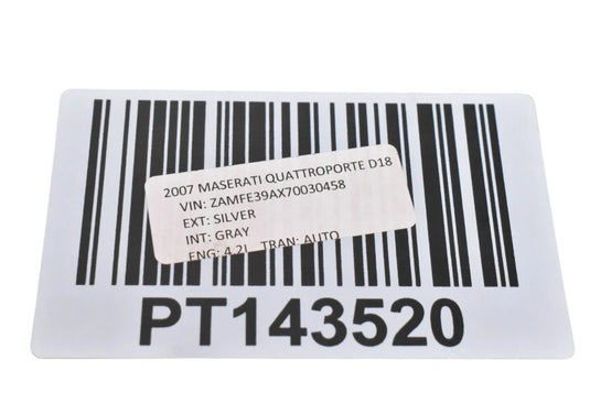 03-13 Maserati Quattroporte Rear Left Driver Side Door Window Auto Glass OEM