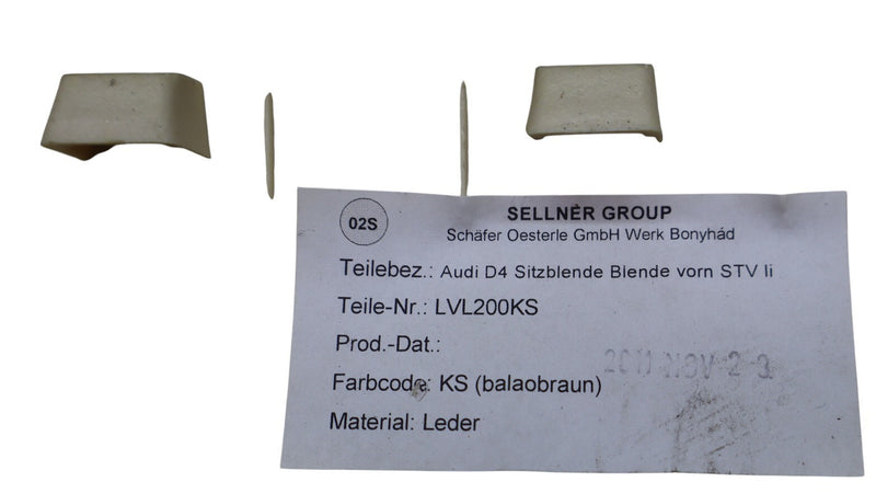 Load image into Gallery viewer, 11–18 Audi A8 Quattro Front Left Driver Seat Trim Cover Panel 4H0881328E Oem
