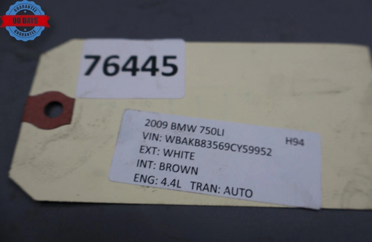 09-15 BMW 740i 740Li 750i 750Li Rear Active Stabilizer Bar 37126775187 Oem