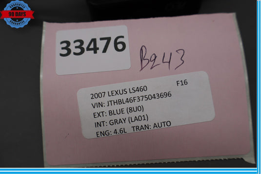 07-17 Lexus LS460 LS460L Rear Fuel Tank Door Lid Lock Release Actuator Oem