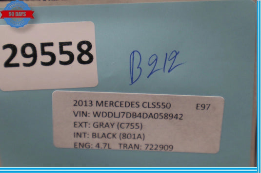 10-16 Mercedes CLS550 W218 Left Driver Side Under Seat Compartment Black Oem