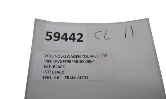 11-17 Volkswagen VW Touareg Rear Right Side Lower Seat Cushion 7P6885376K Oem