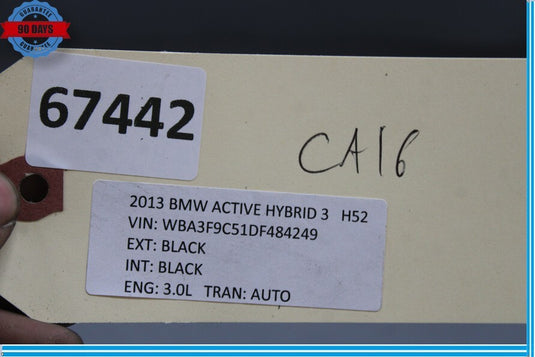 12-18 BMW 320i 328i Active Hybrid 3 Front Left Side Lower Rearward Control Arm