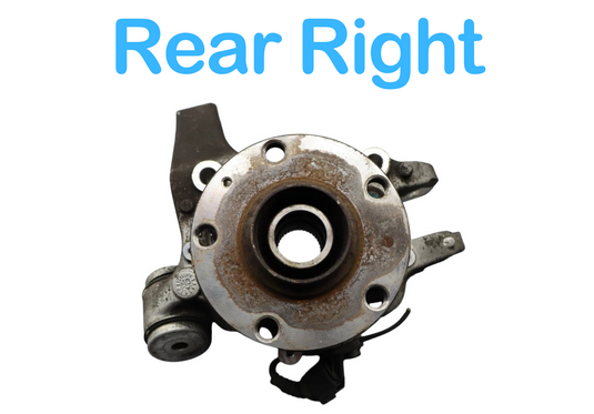 03-12 Bentley Continental Flying Spur GT Rear Right Side Spindle Knuckle Hub Oem