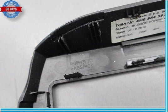 11-18 Audi A8 A8L Quattro Front Center Console Armrest Bezel Trim Cover Oem