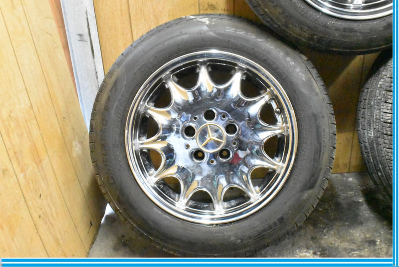 Load image into Gallery viewer, Mercedes R129 SL500 300SL 8 x 16 16" Wheel Rims Set of 4 Chrome 1294010702 OEM
