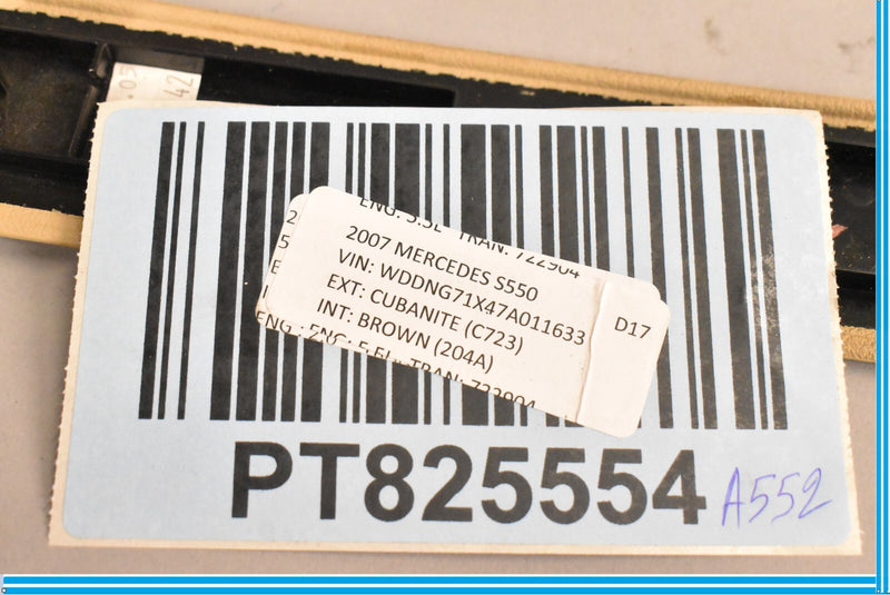 Load image into Gallery viewer, 07-13 Mercedes S550 S600 W221 Dash Center Lower Trim Cover Leather Oem
