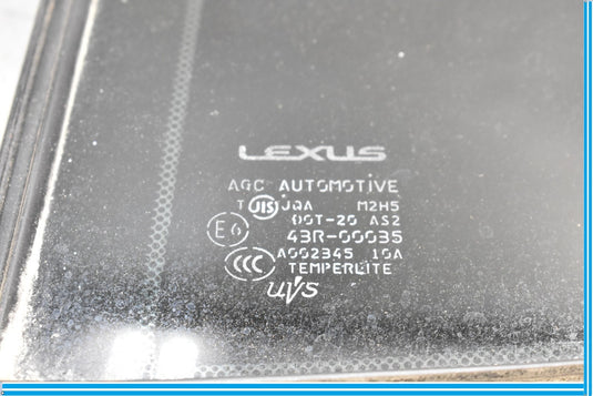 07-17 Lexus LS460 LS460L Rear Left Side Quarter Window Glass Oem