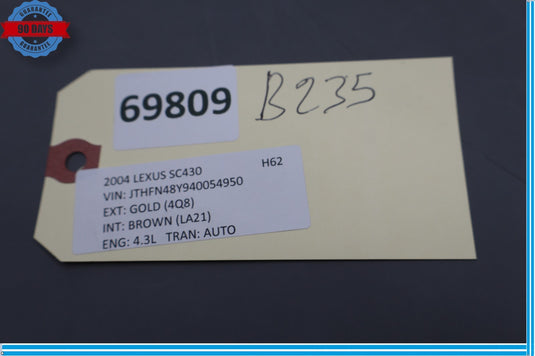 02-05 Lexus SC430 Z40 Network Gateway Control Module Unit 8911124010 Oem
