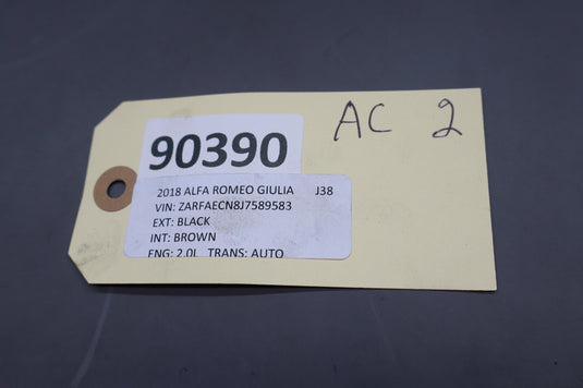 17-19 Alfa Romeo Giulia 2.0L A/c Ac Air Conditioning Compressor & Clutch Oem