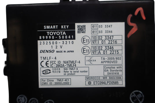 07-09 Lexus LS460 Smart Key Keyless Entry Control Module Unit ECU 8999050041 Oem