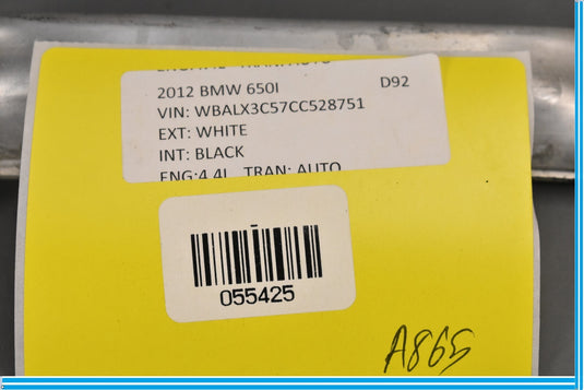 10-18 BMW 650i 750i Front Right Side Bumper Support Mount Bracket Oem