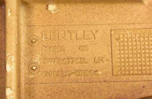 03-10 Bentley Continental GT Coupe Rear Left Interior Shelf Cover 3W8867763L Oem