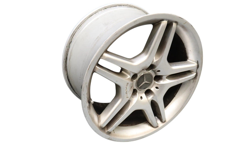 Load image into Gallery viewer, 11-12 Mercedes SL55 AMG 18" Rear Wheel Rim Silver 5 Twin Spoke A2304012902 OEM
