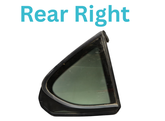 07-17 Lexus LS460 Rear Right Passenger Door Corner Quarter Window Glass Oem