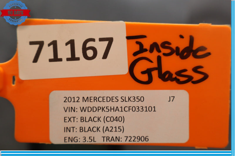 Load image into Gallery viewer, 12-16 Mercedes R172 SLK250 SLK350 Rear Windshield Back Window Glass Panel Oem
