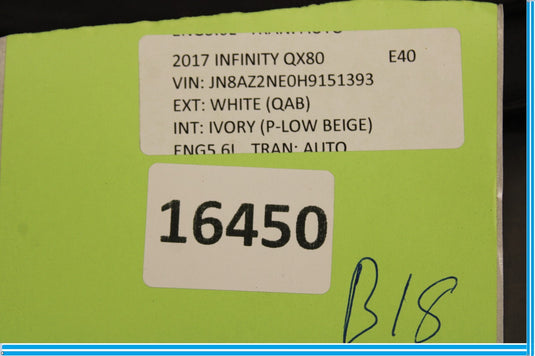 11-20 Infiniti QX56 QX80 Rear Right Side Door Window Weather Strip Seal Oem
