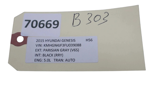 15-20 Hyundai Genesis G80 Rear Right Side Seat Belt Retractor 89820-B1500 Oem