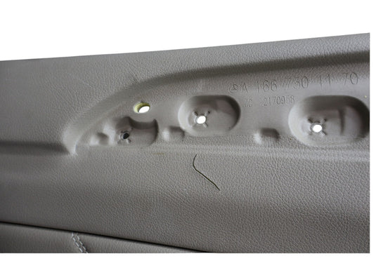07-19 Mercedes X166 GL450 GL550 Rear Left Side Interior Door Panel Beige Oem