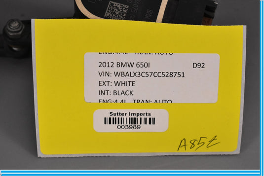 09-15 BMW 750i 650i F01 F02 Rear Left Driver Suspension Height Level Sensor Oem