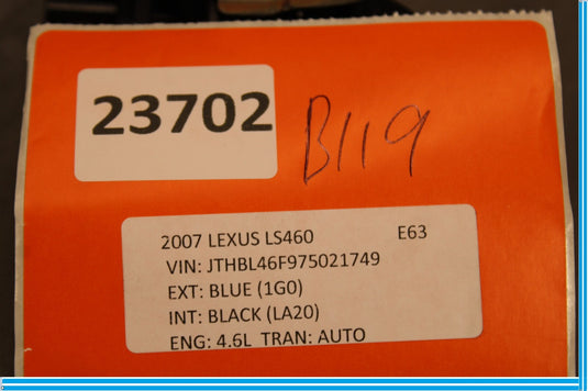 07-17 Lexus LS460 Rear Fuel Tank Door Lid Lock Release Actuator Oem