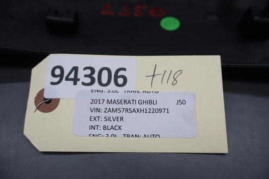 14-20 Maserati Ghibli Front Left Driver Side Seat Cover Panel Trim Black Oem