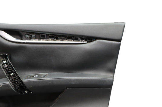 14-17 Maserati Ghibli Front Right Side Interior Door Panel Trim Cover Black Oem