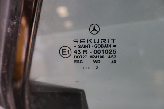03-12 Mercedes R230 SL550 SL500 Rear Left Driver Side Quarter Window Glass Oem