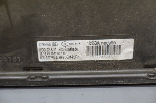 12-15 Audi S6 S7 A6 A7 Quattro Sunroof Sliding Cover Shade Trim Cover Oem