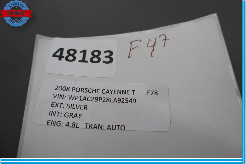 Load image into Gallery viewer, 03-10 Porsche Cayenne Rear Left Driver Side Door Sill Scuff Plate Aluminum Oem
