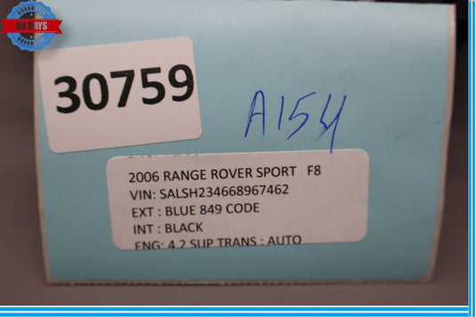 05-09 Land Rover Range Rover Sport Rear Left Side Door Audio Sound Speaker Oem