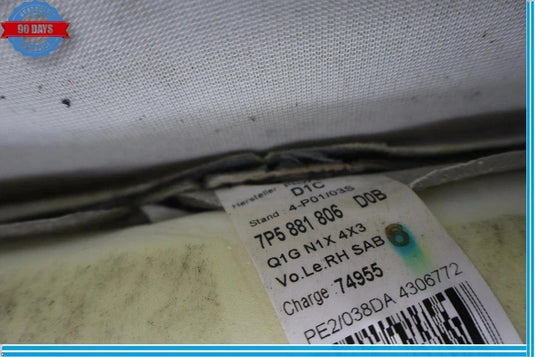 11-18 Porsche Cayenne 958 Front Right Side Seat Upper Cover Cushion Oem