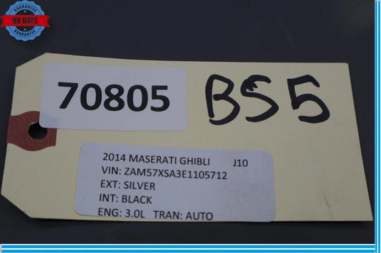 14-17 Maserati Ghibli Rear Lower Bottom Seat Cushion Bench Black 06700663170 OEM
