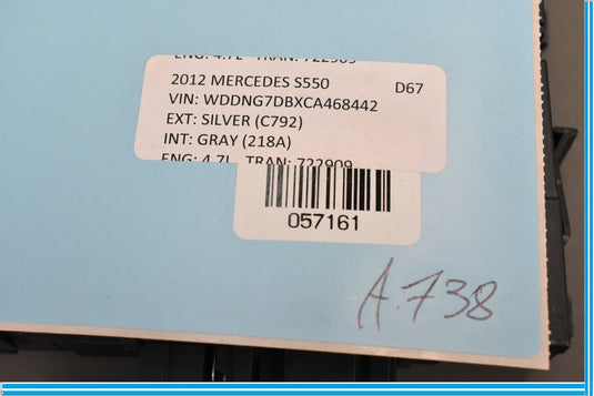 10-13 Mercedes S400 S550 W221 Front Left Seat Dynamic Lumbar Control Module Oem