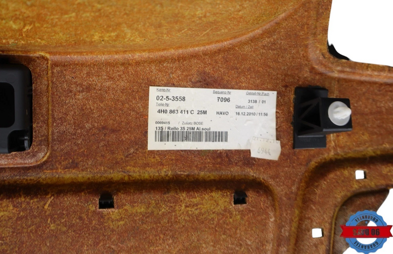 Load image into Gallery viewer, 11-18 Audi A8 Quattro Rear Trunk Deck Shelf Speaker Package Trim Cover Panel Oem
