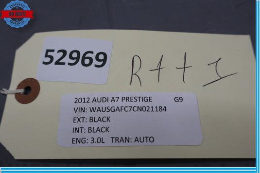 12-18 Audi A7 Quattro Rear Trunk Latch Lock Sill Scuff Plate Trim Cover Oem