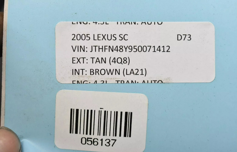 Load image into Gallery viewer, 02-10 Lexus SC430 Rear Suspension Subframe Sub Frame Crossmember 5120630062 Oem
